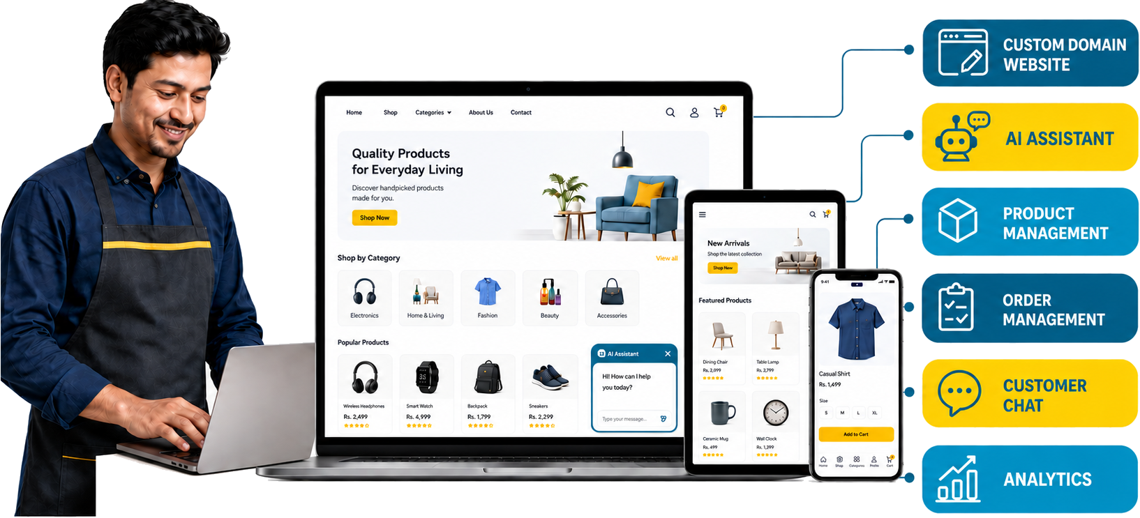 AI-Powered Website showcase